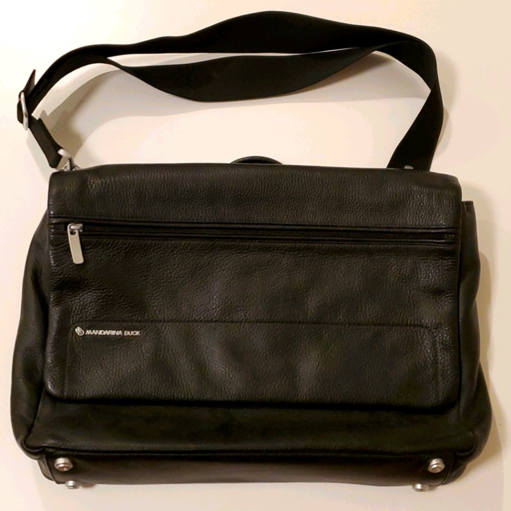 Mandarina Duck 🇮🇹 designer leather briefcase